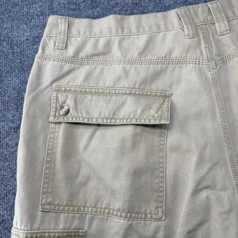 Vintage Wu Wear Jeans WuTang Pants Khaki Baggy Cargo Pants Streetwear 36x32 Rare - Picture 10 of 14